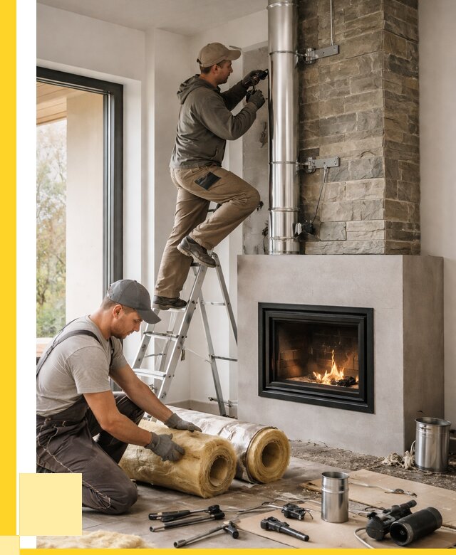 Монтаж дымоходов для каминов в Гагарине от 15606 р. ЭриданГгр