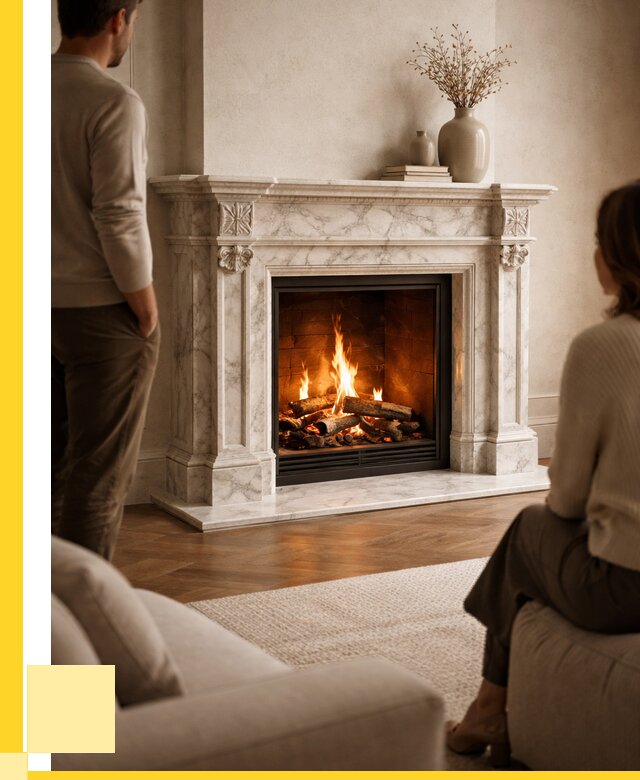 Мраморные камины под ключ в Гагарине от 260100 р. | ЭриданГгр