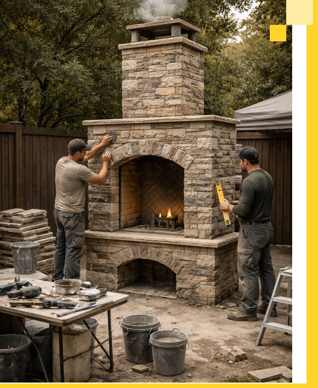 Проектирование и установка уличных каминов в Гагарине