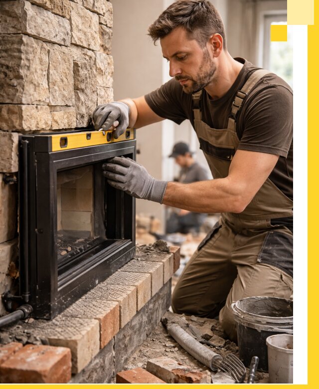 Дровяные камины под ключ в Гагарине: монтаж, обустройство