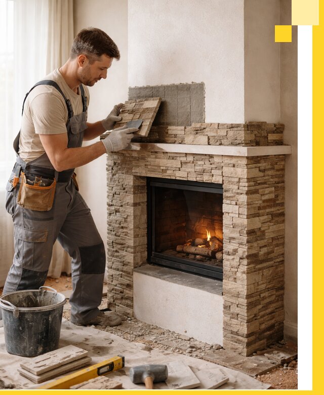 Изготовление и монтаж каминов для дома под ключ в Гагарине