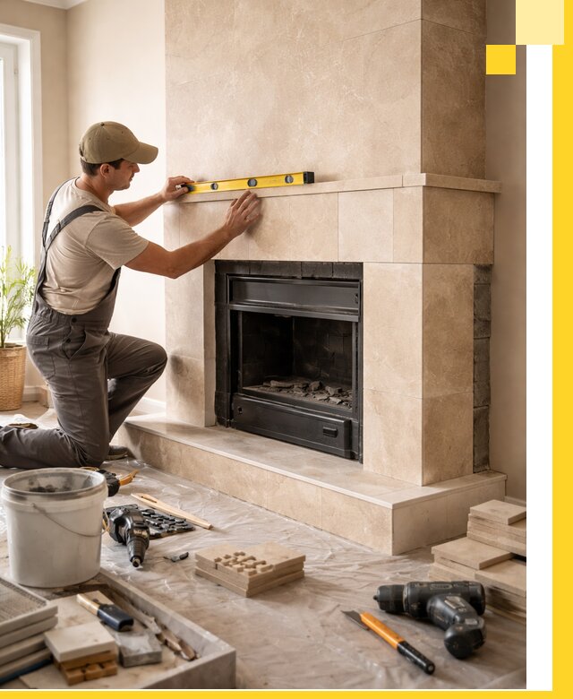 Установка и монтаж каминов в частном доме под ключ в Гагарине