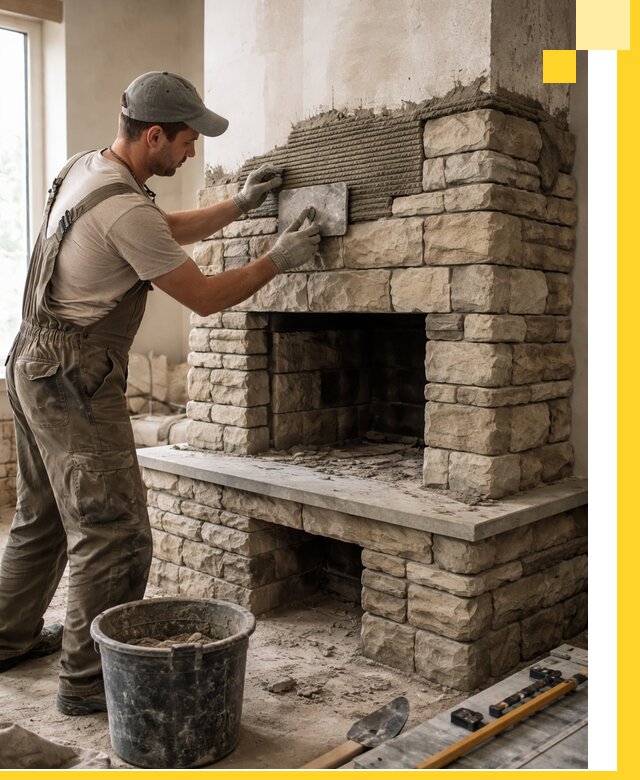 Строительство каминов под ключ в Гагарине от проектирования до монтажа