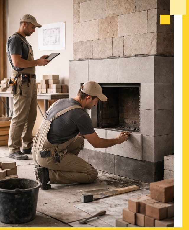 Индивидуальные проекты каминов и каминных систем в Гагарине