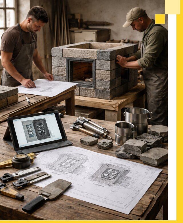 Разработка проектов печей с согласованием и монтажом в Гагарине