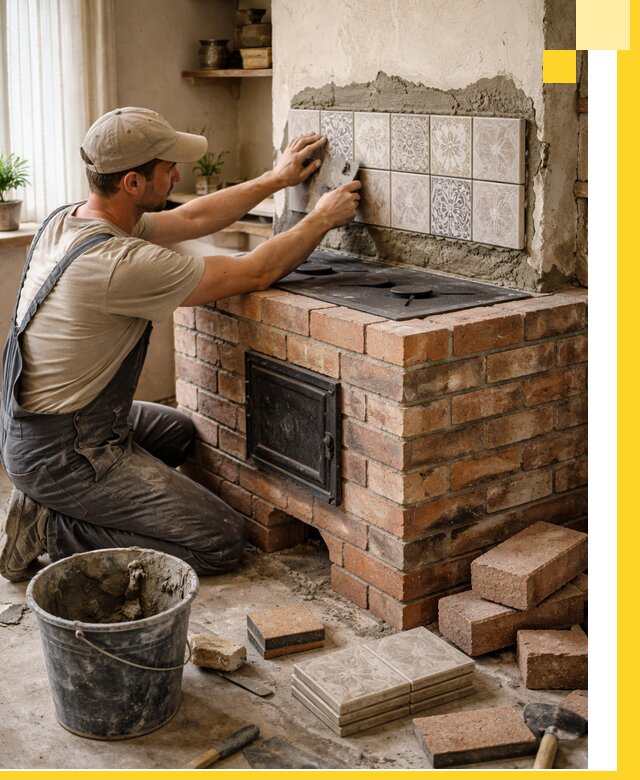 Печи с плитой на заказ монтаж гарантия и сервис в Гагарине