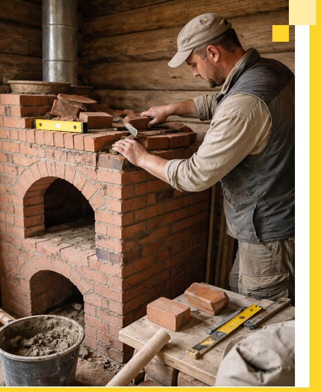 Изготовление и установка русских печей в Гагарине под ключ