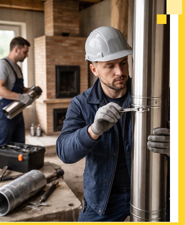 Профессиональный монтаж дымоходов для печей в Гагарине