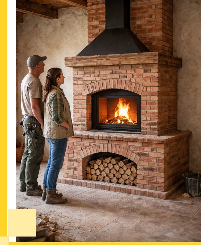 Печи камины из кирпича в Гагарине от 124848 р. | ЭриданГгр