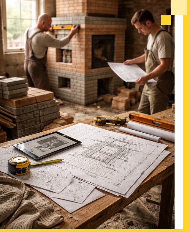 Проекты печей и каминов с индивидуальным дизайном в Гагарине