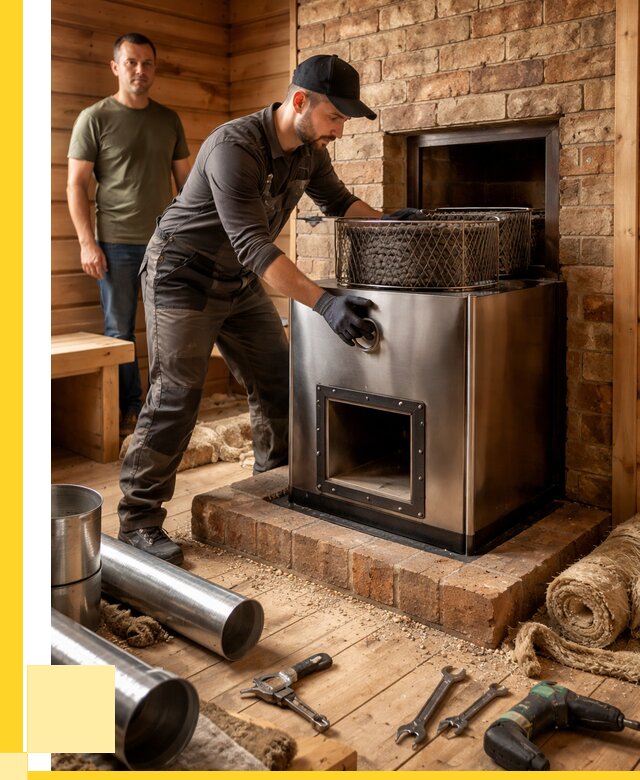 Монтаж банных печей под ключ в Гагарине от 18727 р., ЭриданГгр