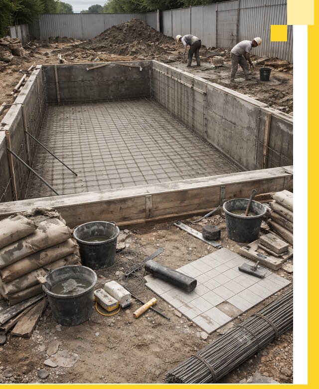 Строительство бассейнов под ключ в Гагарине, дизайн и монтаж