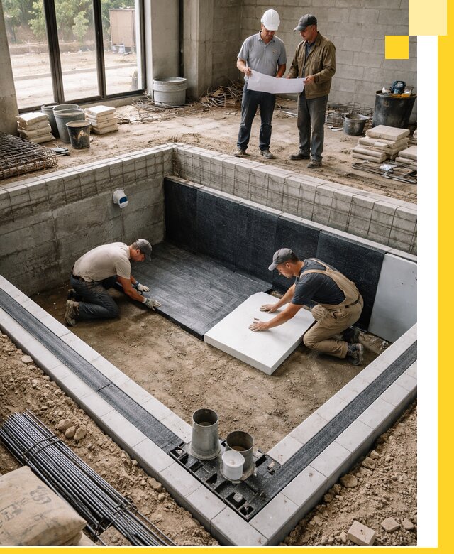 Проекты частных и общественных бассейнов под ключ в Гагарине