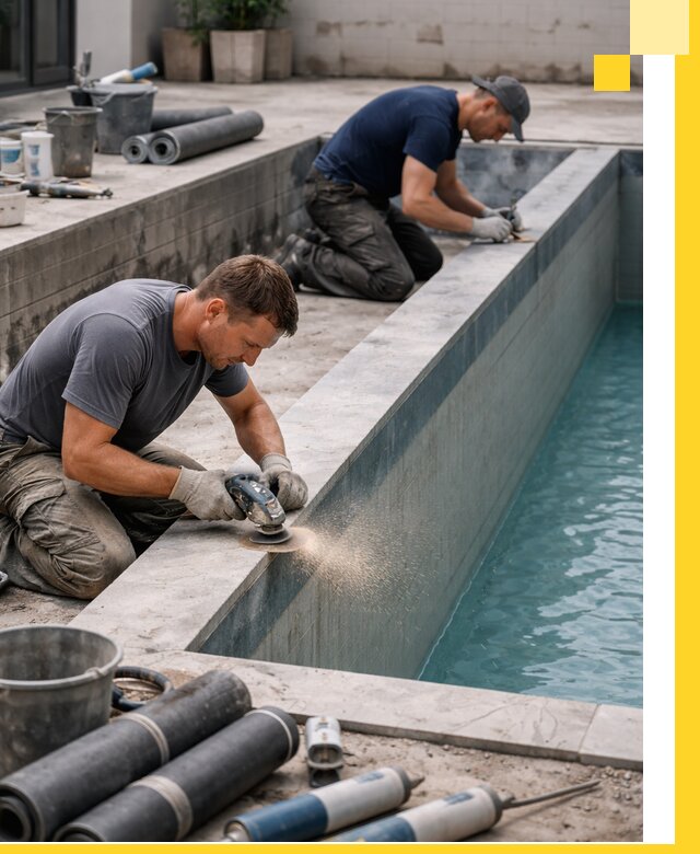 Профессиональный ремонт бассейнов под ключ в Гагарине