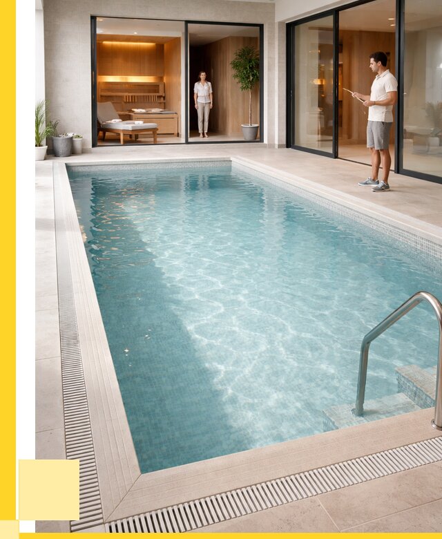 Отделка бассейна пленкой ПВХ в Гагарине от 3641 р. - ЭриданГгр