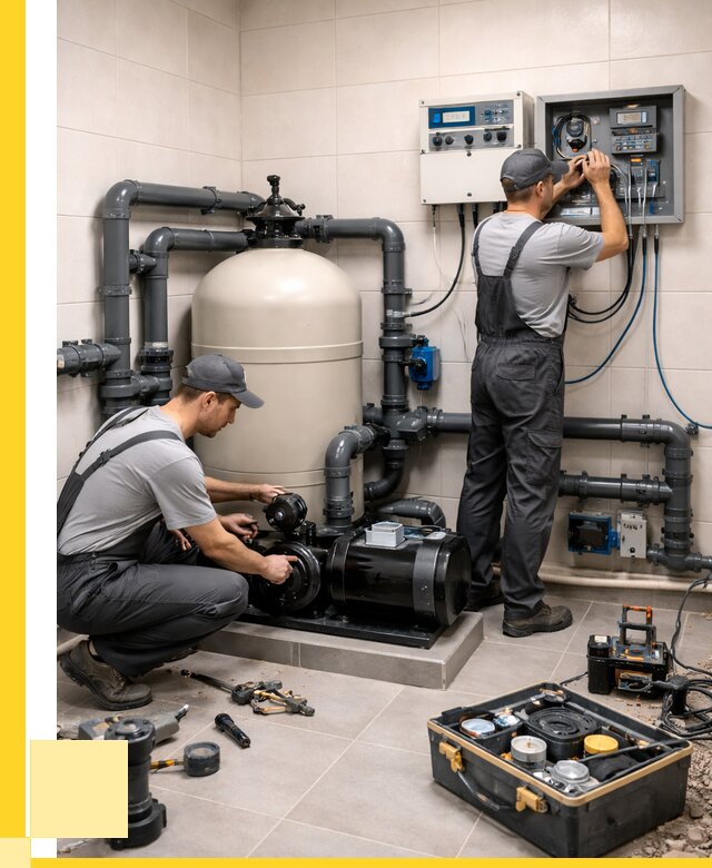 Монтаж оборудования для бассейнов в Гагарине от 41616 р. | ЭриданГгр