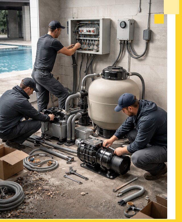 Профессиональный монтаж оборудования для бассейнов в Гагарине