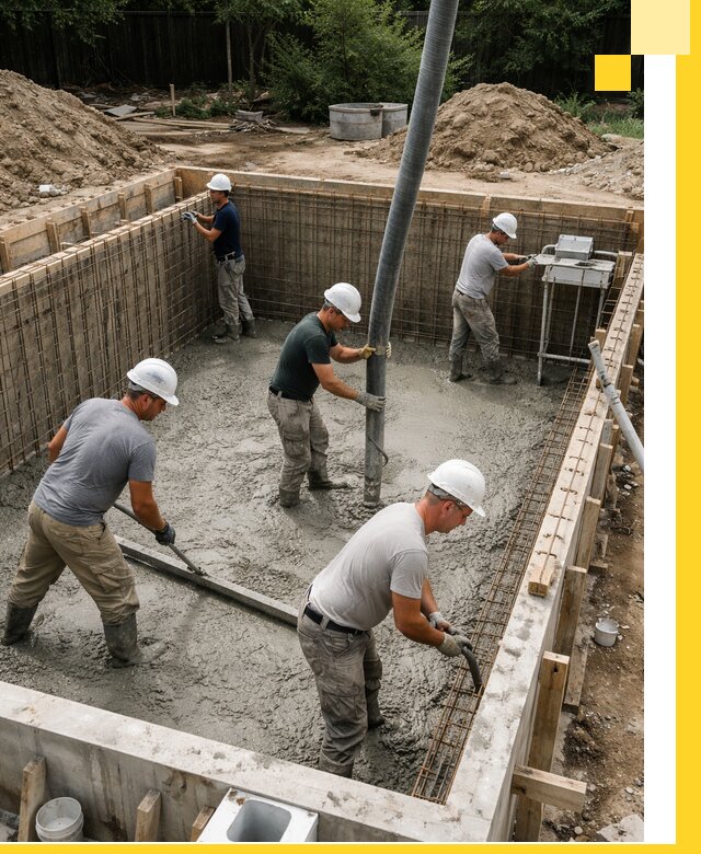 Строительство бетонных бассейнов под ключ в Гагарине