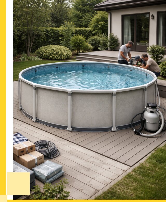 Купить каркасные бассейны в Гагарине от 46818 р. | ЭриданГгр