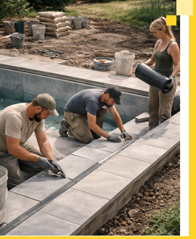 Строительство и монтаж уличных бассейнов под ключ в Гагарине