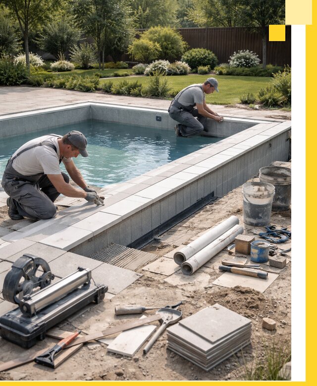 Строительство открытых бассейнов под ключ в Гагарине профессионально