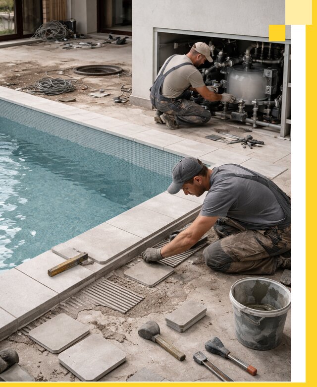 Строительство и монтаж бассейнов в коттедже в Гагарине