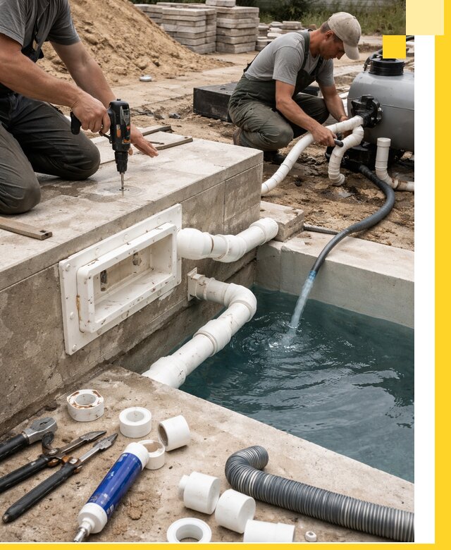 Строительство скиммерных бассейнов под ключ в Гагарине