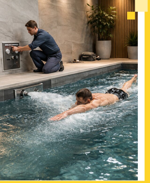 Проектирование и монтаж бассейнов с противотоком в Гагарине