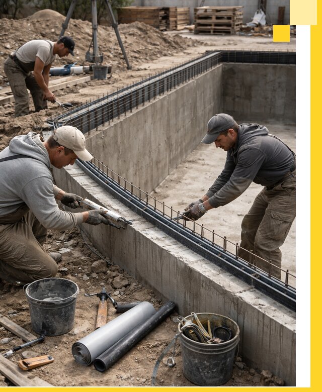 Качественный монтаж чаши бассейна в Гагарине под ключ с гарантией