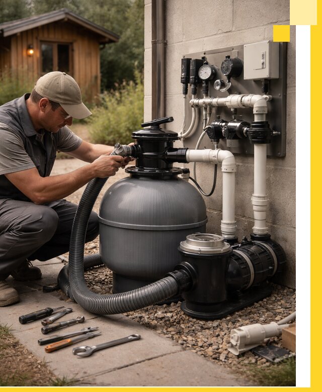 Продажа и монтаж фильтров и насосов для бассейнов в Гагарине