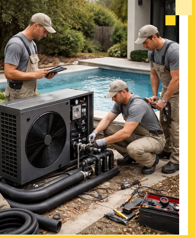 Проектирование и установка тепловых насосов для бассейнов в Гагарине