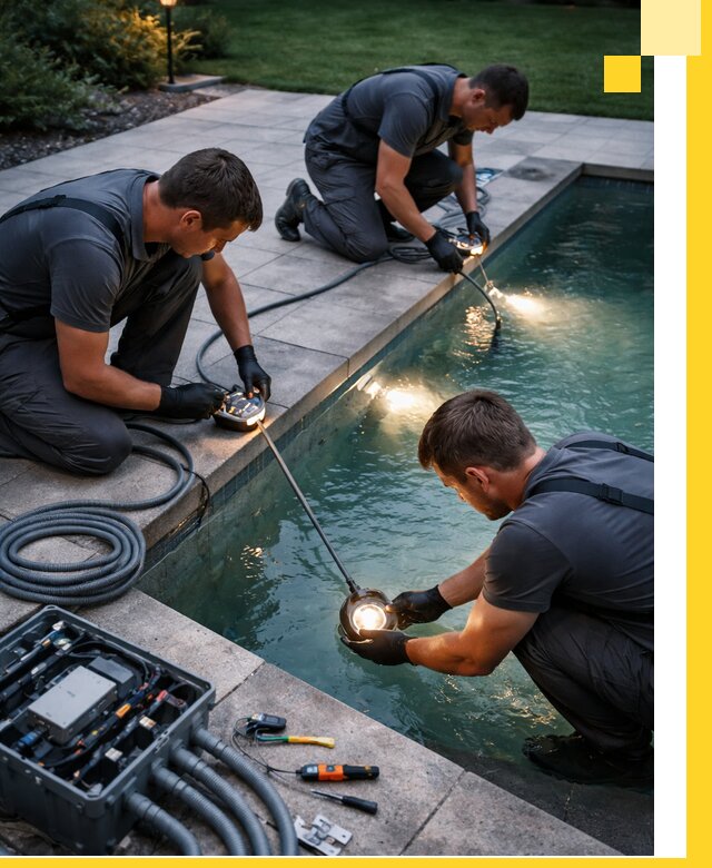 Профессиональное освещение бассейнов в Гагарине: дизайн и монтаж