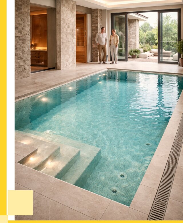 Бассейн во дворе в Гагарине: проект, отделка от 1248480 р. | ЭриданГгр