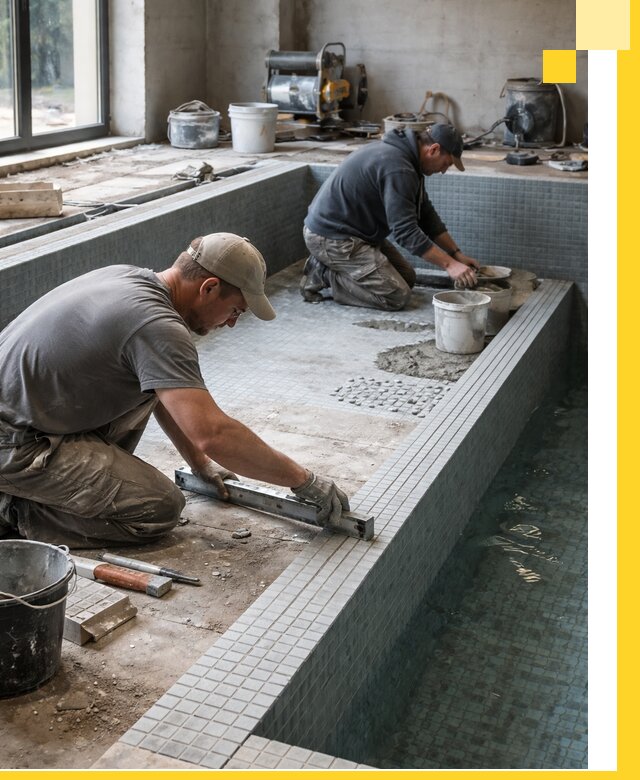 Строительство бассейна в частном доме в Гагарине под ключ