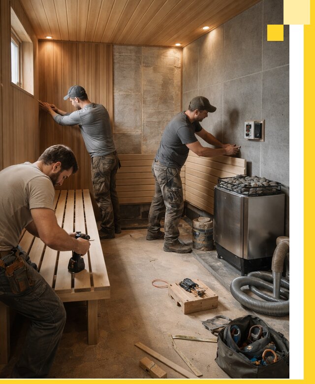 Сауны под ключ в Гагарине, проектирование, строительство, отделка