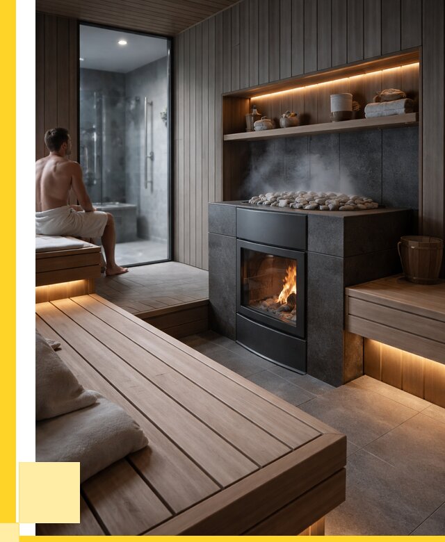 Проект сауны в частном доме в Гагарине от 36414 р. | ЭриданГгр