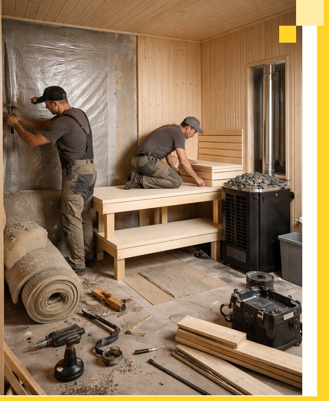 Проекты саун под ключ в Гагарине дизайн и строительство