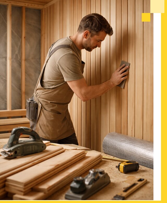 Профессиональная отделка саун и парных под ключ в Гагарине