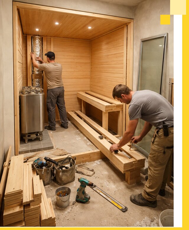 Проектирование и установка домашних саун под ключ в Гагарине