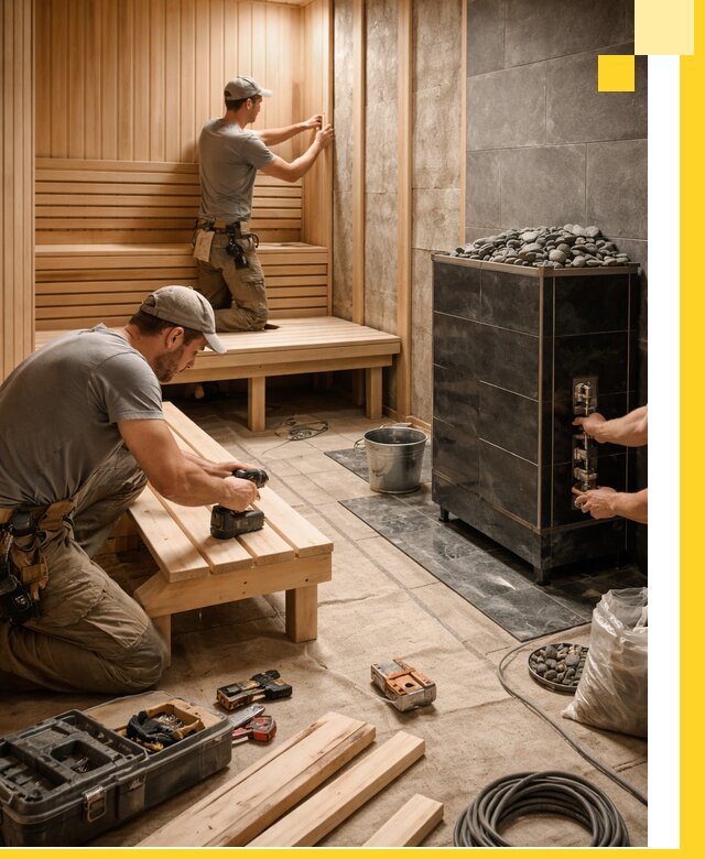 Дизайн и строительство интерьерных саун под ключ в Гагарине