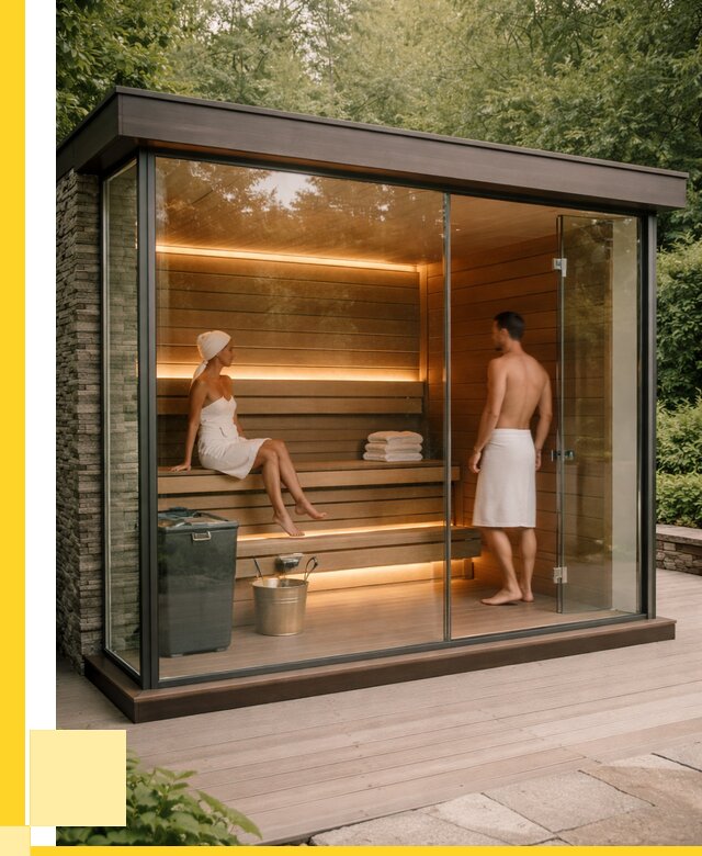 Сауна стеклянная и двери для сауны в Гагарине от 260100 р. | ЭриданГгр