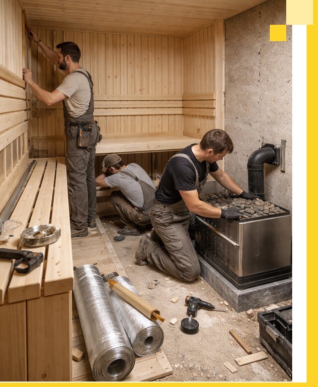 Индивидуальные сауны на заказ в Гагарине под ключ, проект и монтаж