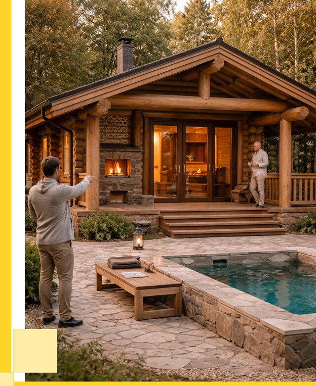 Проекты бань и хамам в Гагарине от 26010 р. | ЭриданГгр