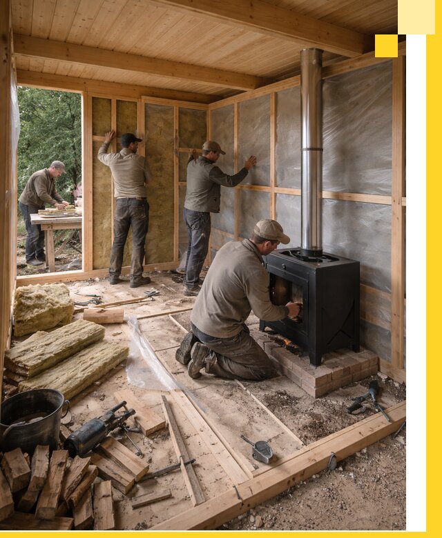 Профессиональный монтаж бань под ключ в Гагарине для дома