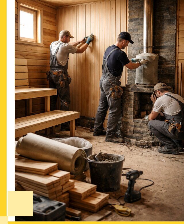 Ремонт бань под ключ в Гагарине от 46818 р. | ЭриданГгр