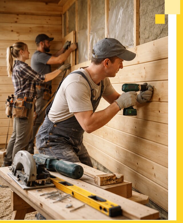 Обшивка бань под ключ в Гагарине: отделка стен и потолков