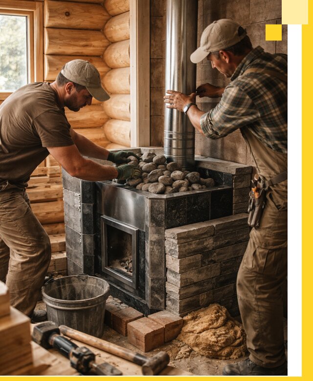 Строительство и отделка русских бань под ключ в Гагарине