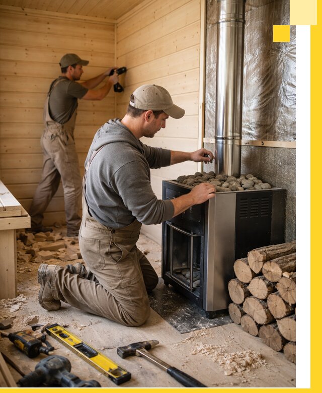 Строительство деревянных бань под ключ в Гагарине проекты и монтаж