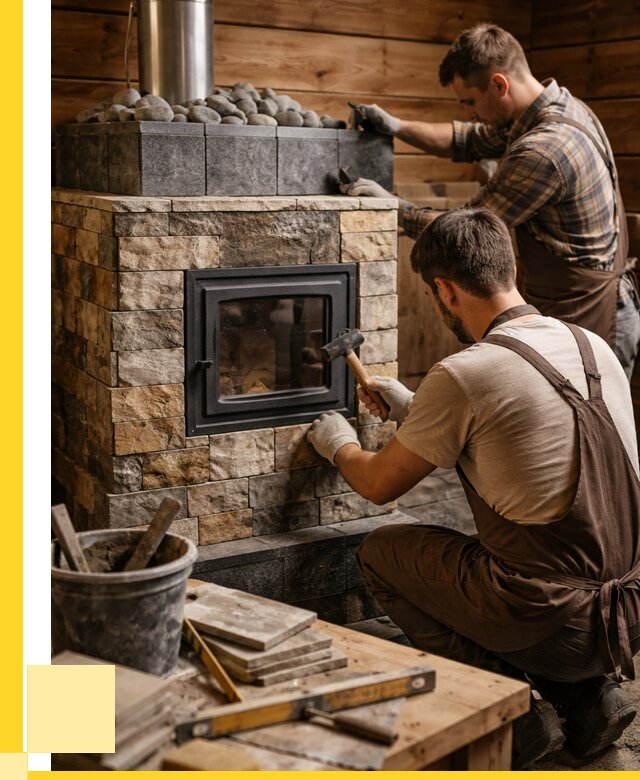 Облицовка банной печи в Гагарине от 15606 р. | ЭриданГгр