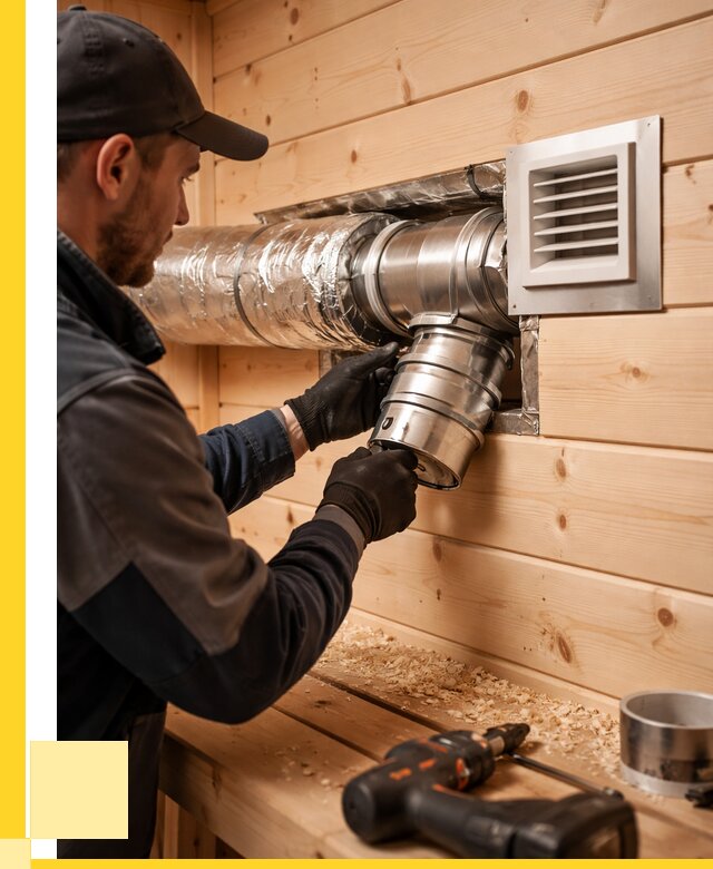 Монтаж вентиляции бани в Гагарине от 12485 р. | ЭриданГгр